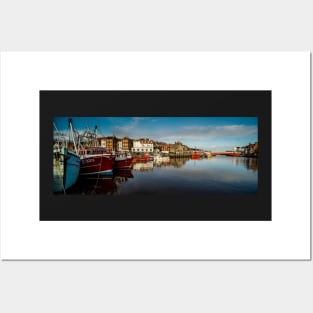 Whitby Harbour Panoramic Posters and Art